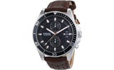 Fossil Wakefield Black Dial Brown Leather Strap Watch for Men - CH2944