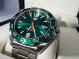 Tag Heuer Formula 1 Men’s Quartz Swiss Made Silver Stainless Steel Green Dial 43mm Watch WAZ1017.BA0842