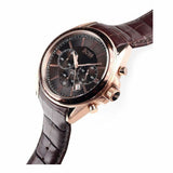 Hugo Boss Driver Chronograph Brown Dial Brown Leather Strap Watch For Men - HB1513093