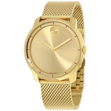 Movado Bold Gold Dial Gold Mesh Bracelet Watch For Men - 3600373