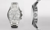 Emporio Armani Sportivo Chronograph Silver Dial Silver Steel Strap Watch For Men - AR5963