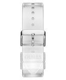 Guess Phoenix J Balvin White Dial Transparent Silicone Strap Watch For Men - V1051M1