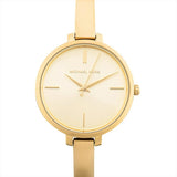 Michael Kors Jaryn Analog Quartz Gold Dial Gold Steel Strap Watch For Women - MK3546