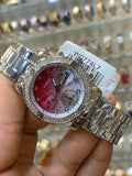 Guess Confetti Diamonds Silver Dial Silver Steel Strap Watch for Women - W0774L7