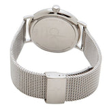 Calvin Klein Surround Black Dial Silver Mesh Bracelet Watch for Men - K3W21121
