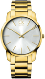 Calvin Klein City Silver Dial Gold Steel Strap Watch for Men - K2G21546
