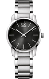 Calvin Klein City Grey Dial Silver Steel Strap Watch for Women - K2G23161