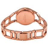 Calvin Klein Class Brown Dial Rose Gold Steel Strap Watch for Women - K6R2362K