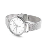 Calvin Klein Even White Dial Silver Mesh Bracelet Watch for Women - K7B23126