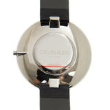 Calvin Klein Full Moon Black Dial Black Leather Strap Watch for Women - K8Y231C1