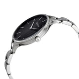 Calvin Klein Graphic Black Dial Silver Steel Strap Watch for Women - K7E23141