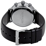 Calvin Klein High Noon Chronograph Blue Dial Black Leather Strap Watch for Men - K8M271CN