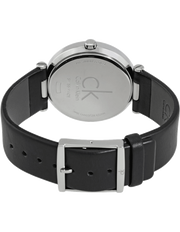 Calvin Klein Sight Black Dial Black Leather Strap Watch for Men - K1S21102