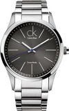 Calvin Klein Bold Grey Dial Silver Steel Strap Watch for Men - K2241107