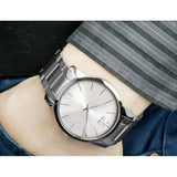 Calvin Klein City Silver Dial Silver Steel Strap Watch for Men - K2G21126