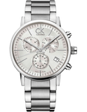 Calvin Klein City White Dial Silver Steel Strap Watch for Men - K2G27146