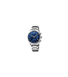 Calvin Klein City Chronograph Blue Dial Silver Steel Strap Watch for Men - K2G2714N