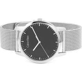 Calvin Klein City Chronograph Black Dial Silver Mesh Bracelet Watch for Men - K2G2G121