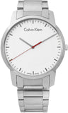 Calvin Klein City Quartz White Dial Silver Steel Strap Watch for Men - K2G2G1Z6