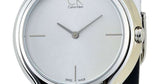 Calvin Klein Skirt White Dial White Leather Strap Watch for Women - K2U231K6