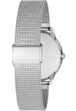 Calvin Klein Minimal White Dial Silver Mesh Bracelet Watch for Men - K3M22126