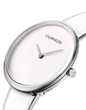 Calvin Klein Seduce White Dial Two Tone Steel Strap Watch for Women - K4E2N116