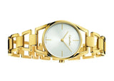 Calvin Klein Dainty White Dial Gold Steel Strap Watch for Women - K7L23546