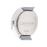 Calvin Klein Chic Silver Dial White Leather Strap Watch for Women - K7N23UP8