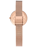 Calvin Klein Authentic Silver Dial Rose Gold Mesh Bracelet Watch for Women - K8G23626