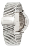 Calvin Klein White Dial Silver Mesh Bracelet Watch for Women - K8M21126