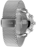 Calvin Klein High Noon Silver Dial Silver Mesh Bracelet Watch for Men - K8M27126