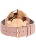 Calvin Klein Full Moon Silver Dial Pink Leather Stap Watch for Women - K8Y236Z6