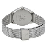 Calvin Klein Minimal Silver Dial Silver Mesh Bracelet Watch for Men - K3M21126