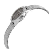 Calvin Klein Minimal Grey Dial Silver Mesh Bracelet Watch for Women - K3M23124