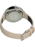 Calvin Klein Rise White Beige Dial Beige Leather Strap Watch for Women - K7A231XH