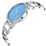 Calvin Klein Stately Blue Mother of Pearl Dial Silver Steel Strap Watch for Women - K3G2312N