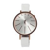 Calvin Klein Equal Silver Dial White Leather Strap Watch for Women - K3E236L6