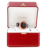 Cartier Ballon Bleu De Cartier Brown Dial Brown Leather Strap Watch for Men - W6920037