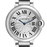 Cartier Ballon Bleu De Cartier Silver Dial Silver Steel Strap Watch for Women - W69011Z4