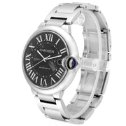 Cartier Ballon Bleu de Cartier Black Dial Silver Steel Strap Watch for Men - W6920042
