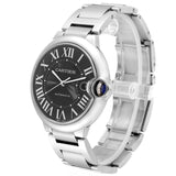 Cartier Ballon Bleu de Cartier Black Dial Silver Steel Strap Watch for Men - W6920042