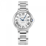 Cartier Ballon Bleu De Cartier Silver Dial Silver Steel Strap Watch for Women - WSBB0044