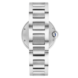 Cartier Ballon Bleu De Cartier Diamonds Silver Dial Silver Steel Strap Watch for Women - W4BB0023