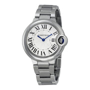 Cartier Ballen Bleu De Cartier Silver Dial Silver Steel Strap Watch for Women - W6920084