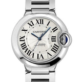 Cartier Ballon Bleu De Cartier Silver Dial Silver Steel Strap Watch for Women - WSBB0048