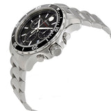 Movado Series 800 Chronograph Black Dial Silver Steel Strap Watch For Men - 2600142