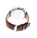 Tommy Hilfiger Deacon White Dial Brown Leather Strap Watch for Men - 1791550