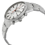 Fossil Townsman White Dial Silver Steel Strap Watch for Men - FS5346