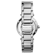 Michael Kors Parker Mother of Pearl Dial Diamonds Silver Steel Strap Watch for Women - MK5572