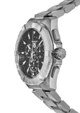 Tag Heuer Aquaracer Quartz Chronograph Black Dial Silver Steel Strap Watch for Men - CAY1110.BA0927